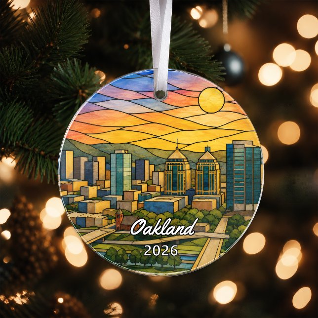 Personalised Oakland Acrylic Ornament, Custom Cali Ornament (Creator Uploaded)