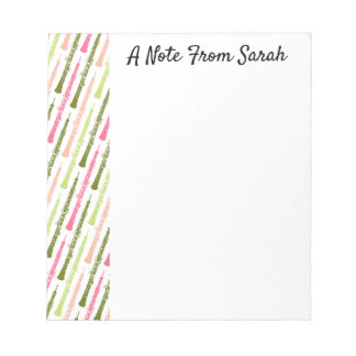 Personalised Oboe Player Gift Musical Instrument Notepad