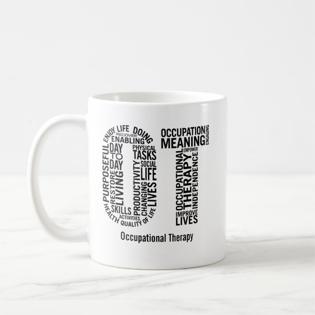 Personalised Occupational Therapy OT Coffee Mug (Left)