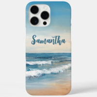 Personalised Ocean Beach Vacation Scene