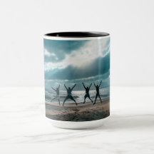Personalised Ocean beach view Scene coffee