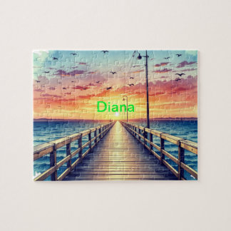 Personalised Ocean view Jigsaw Puzzle