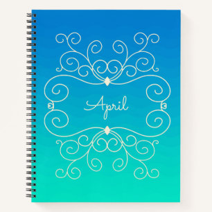 Personalised Ocean Waves Notebook