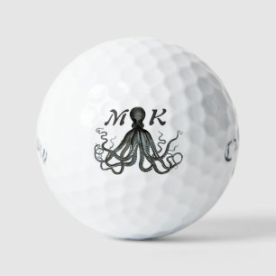 Personalised Octopus Design Callaway Golf Balls