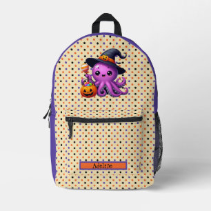 personalised octopus Halloween  Printed Backpack