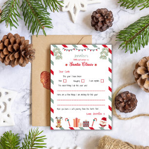 Personalised Official Letter to Santa North Pole Invitation