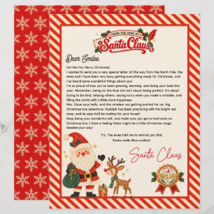 Personalised Official North Pole Letter from Santa