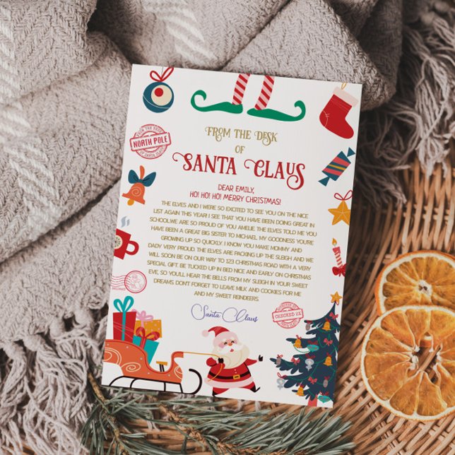Personalised Official North Pole Letter From Santa Invitation (Creator Uploaded)