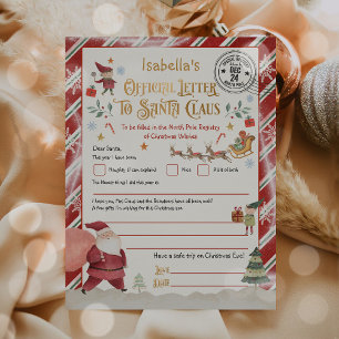 Personalised Official North Pole Letter To Santa
