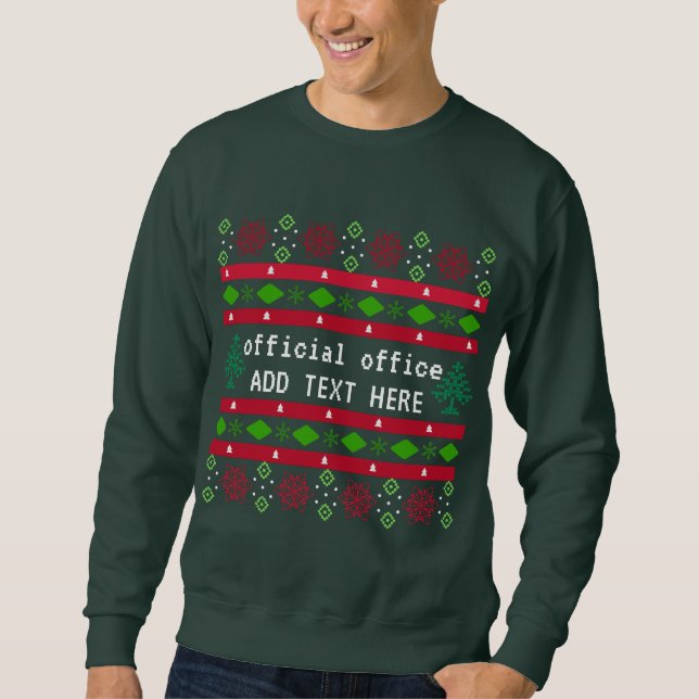 Personalised Official Office Ugly "Sweater" Sweatshirt (Front)