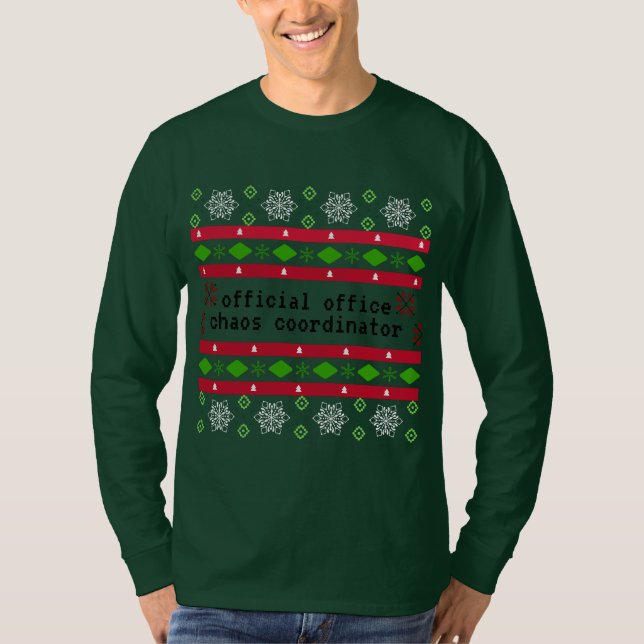 Personalised Official Office Ugly "Sweater" T-Shirt (Front)