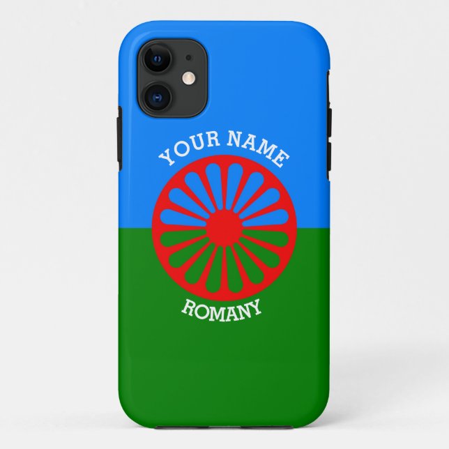 Personalised Official Romany gypsy travellers flag Case-Mate iPhone Case (Back)