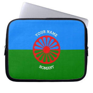 Personalised Official Romany gypsy travellers flag Laptop Sleeve