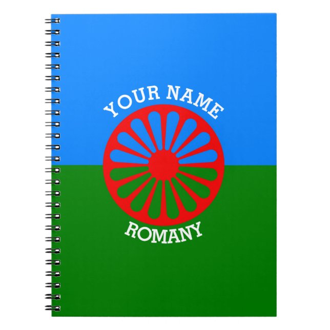 Personalised Official Romany gypsy travellers flag Spiral Notebook (Front)