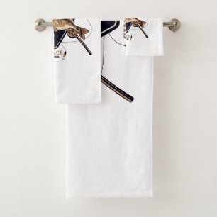 Personalised Ofishally Retired Funny Retirement Bath Towel Set