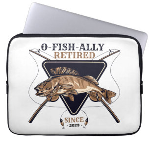 Personalised Ofishally Retired Funny Retirement Laptop Sleeve