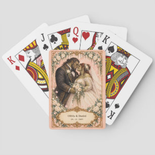 Personalised Ogre Bride and Groom Wedding Favour Playing Cards