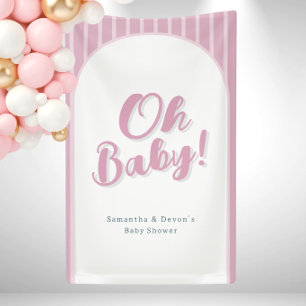 Personalised Oh Baby Photo Wall Shower Banner