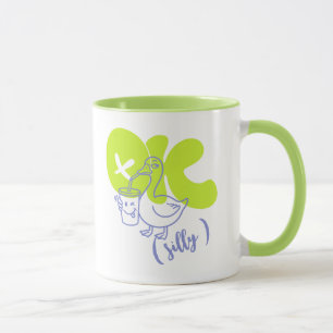 Personalised OK Silly Goose Mug, Sarcastic Coffee Mug