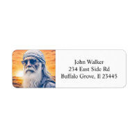 Personalised Old Dude Funny Hippie Biker Guy