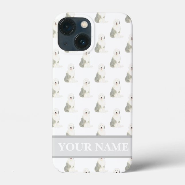 Personalised Old English Sheepdog Dog Case-Mate iPhone Case (Back)