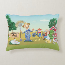 Personalised Old MacDonald's Farm  Decorative Cushion