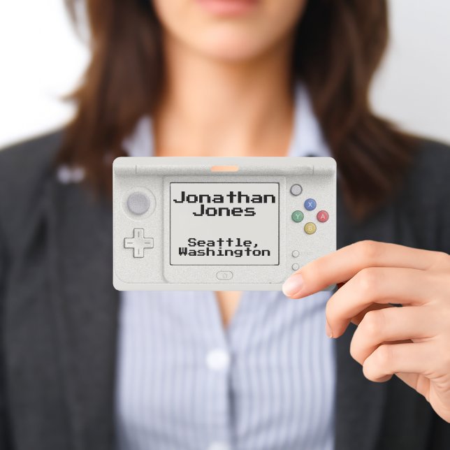 Personalised Old School Handheld Electronic Game  ID Badge (Presented)