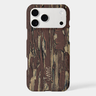 Personalised Old Wood Country Chic iPhone Case