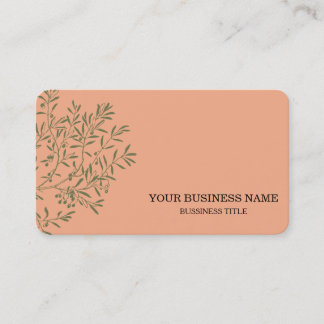 Personalised Olive Branch Catering Chef Business Card