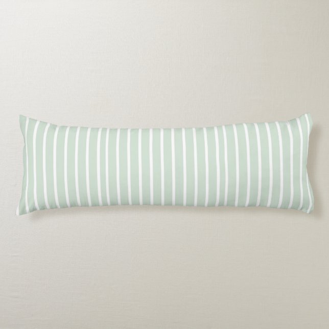 Personalised Olive Stripes  Body Cushion (Front)