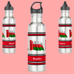 Personalised Oman Flag Back To School   710 Ml Water Bottle<br><div class="desc">Personalised Oman Flag Back To School stainless steel water bottle. Customise it with your name for a chic girly unique look.</div>