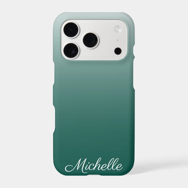 Personalised ombre gradient green (Back)