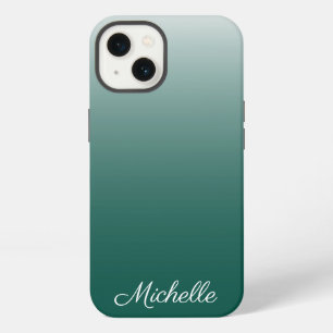 Personalised ombre gradient green Case-Mate iPhone 13 Case