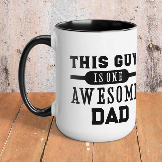 Personalised One Awesome Dad Mug (Awesome dad Father's Day mug)