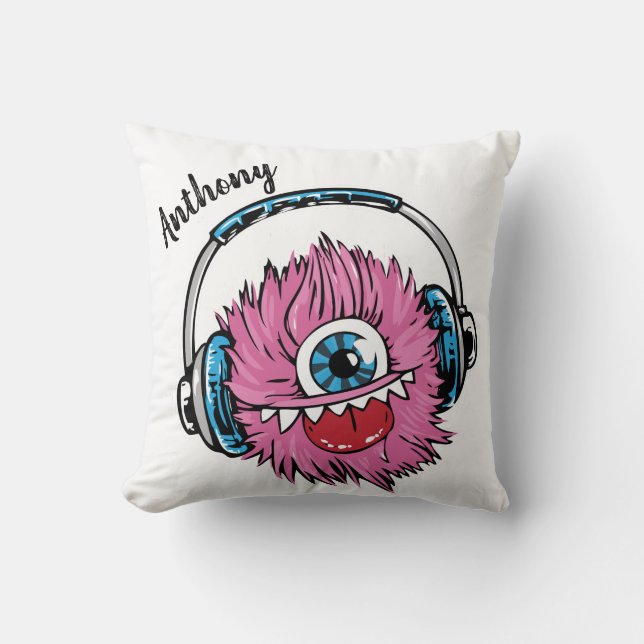 Personalised One Eyes Monster Cushion (Front)