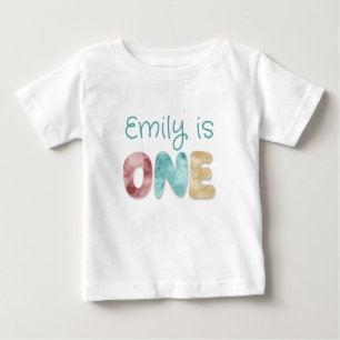 Personalised ONE First Birthday Baby Baby T-Shirt