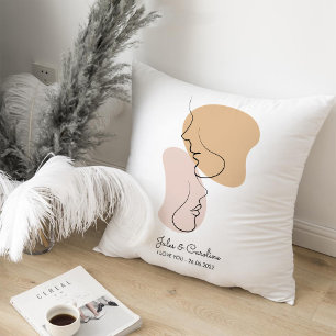 Personalised, One Line, Love, Boho, Arabic Cushion