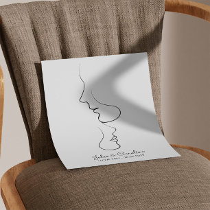 Personalised, One Line, Love, Boho, Arabic  Photo Print