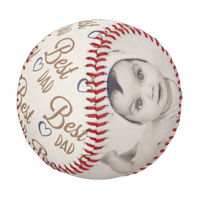 Personalised One Of A Kind Custom Made Fathers Day Baseball (Angled)
