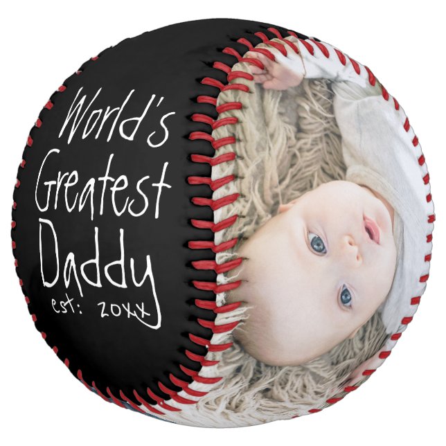 Personalised One Of A Kind Custom Made Fathers Day Softball (Angled)