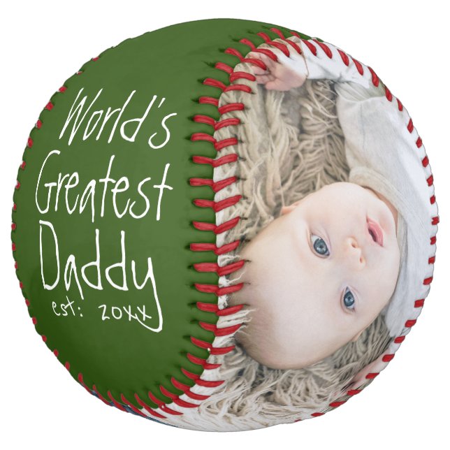 Personalised One Of A Kind Custom Made Fathers Day Softball (Angled)