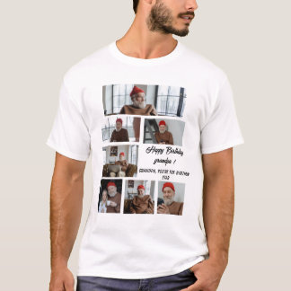 Personalised One Of A Kind Family Photo Collage T-Shirt