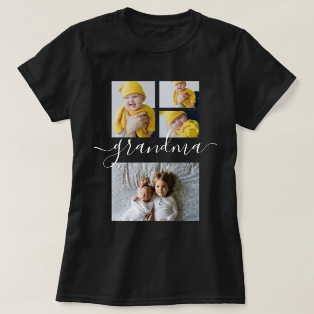 Personalised One Of A Kind Photo Collage T-Shirt (Design Front)