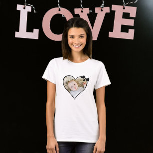 Personalised One Of A Kind Photo Heart T-Shirt