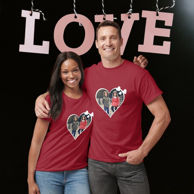 Personalised One Of A Kind Photo Heart T-Shirt (Creator Uploaded)