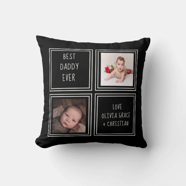 Personalised One of a Kind Two Photo Template Cushion (Front)