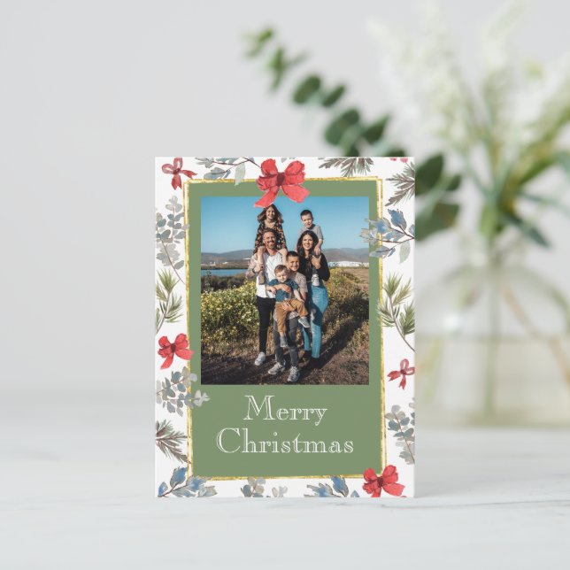 Personalised One Photo Holiday Postcard (Standing Front)