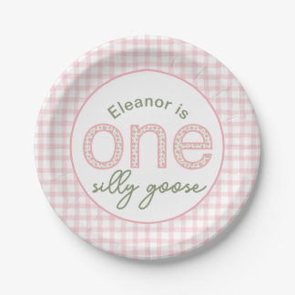 Personalised "One Silly Goose" Birthday Plate