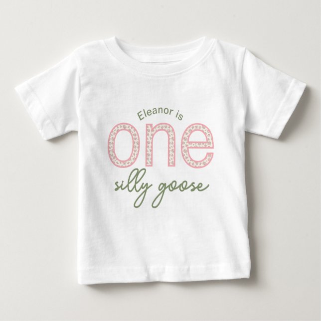 Personalised "One Silly Goose" Shirt (Front)