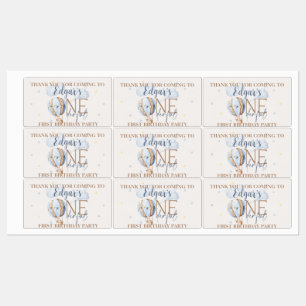 Personalised ONEderful 1st Birthday Party Stickers